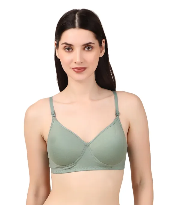 Olive_Nylon_Full_Coverage_Non-Wired_Padded_Seamless_Bra_For_Women_Pack_Of_1