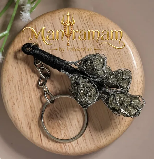 Pyrite_Raw_Cluster_Key_Chain