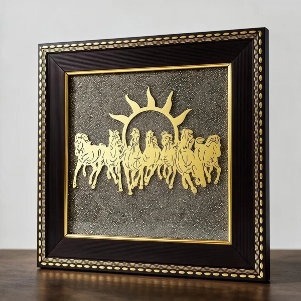 Premium_7_Horses_Pyrite_Frame_(7.5X7.5)