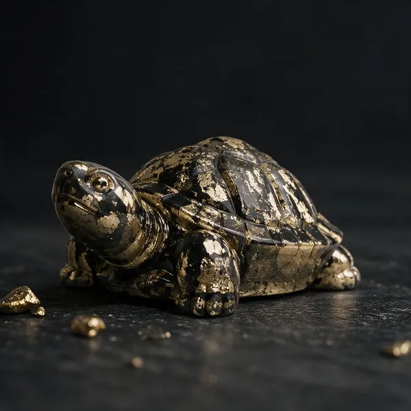 Pyrite_Resin_Turtle