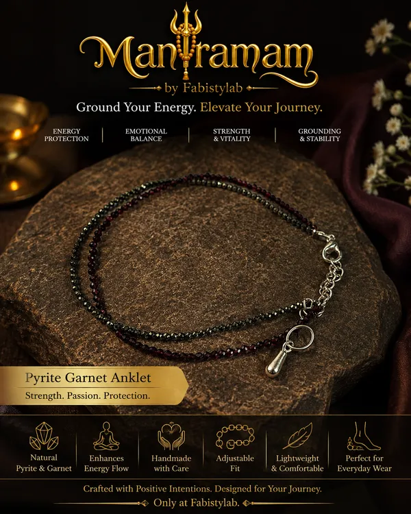 Pyrite_Garnet_Anklet