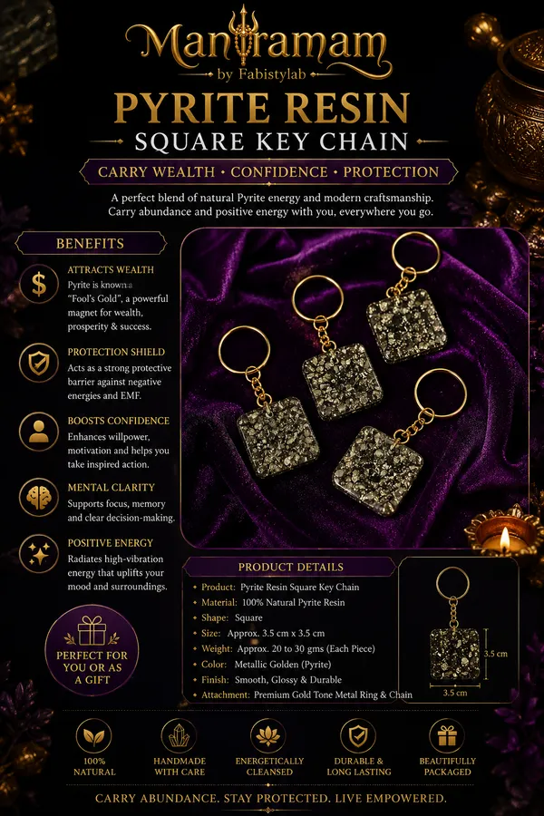 Pyrite_Resin_Square_Key_Chain