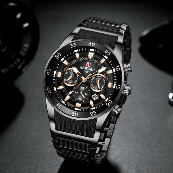 Men_S_Chronograph_Quartz_Watch_Stainless_Steel_Band