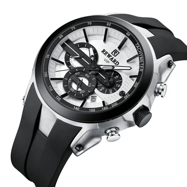 Men_S_Chronograph_Quartz_Watch_Silicon_Band