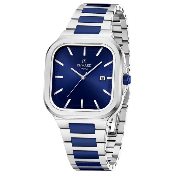 Men_S_Stainless_Steel_Square_Dial_Quartz_Watch