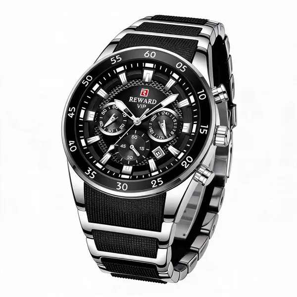 Men_S_Chronograph_Quartz_Watch_Stainless_Steel_Band