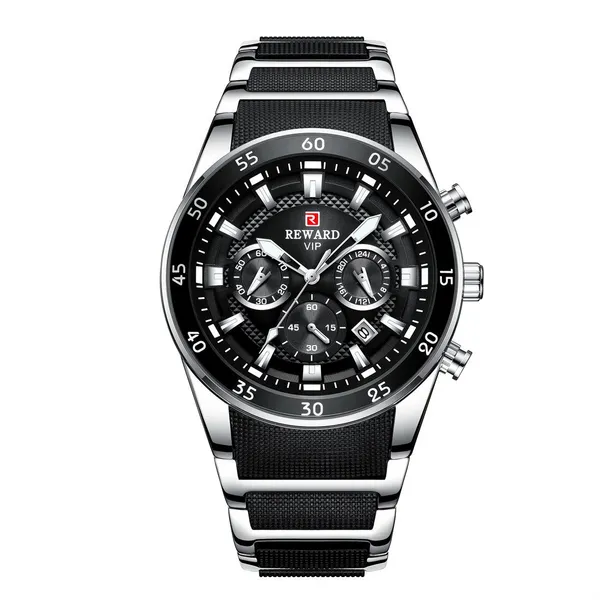 Men_S_Chronograph_Quartz_Watch_Stainless_Steel_Band