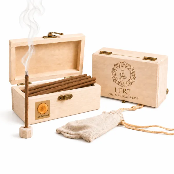 LTRT_THE_MAGICAL_BLISS_Sandalwood_Agarbatti_|_Warm_Sandalwood_Fragrance_for_Pooja,_Prayer_and_Rituals_|_45_Incense_Sticks