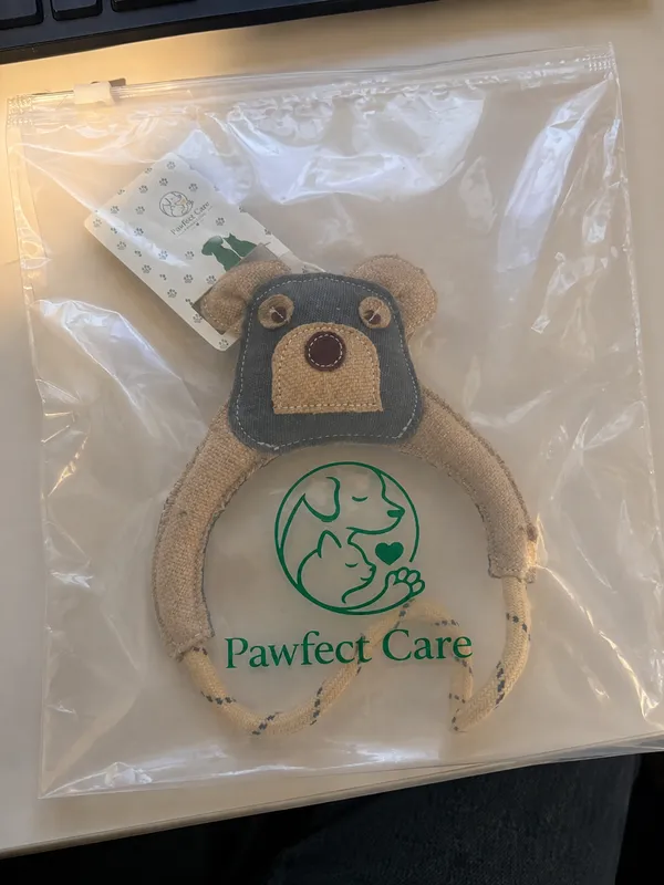 Brown_Jute_Bear_Face_Pet_Headband_Accessory