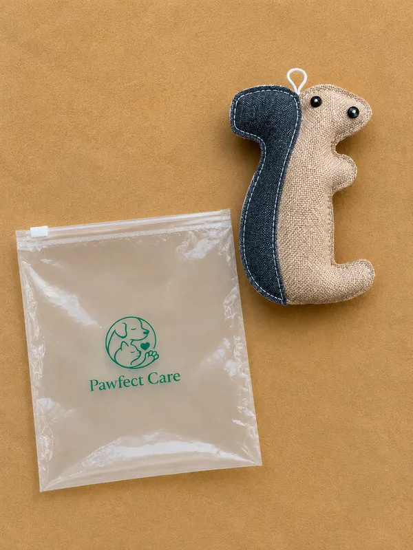 Grey_Jute_Squirrel_Plush_Pet_Toy