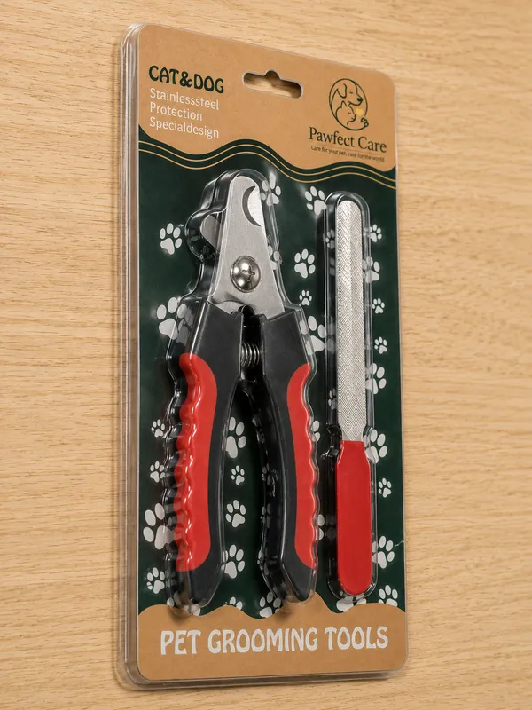 Black_And_Red_Stainless_Steel_Pet_Nail_Clipper_And_File