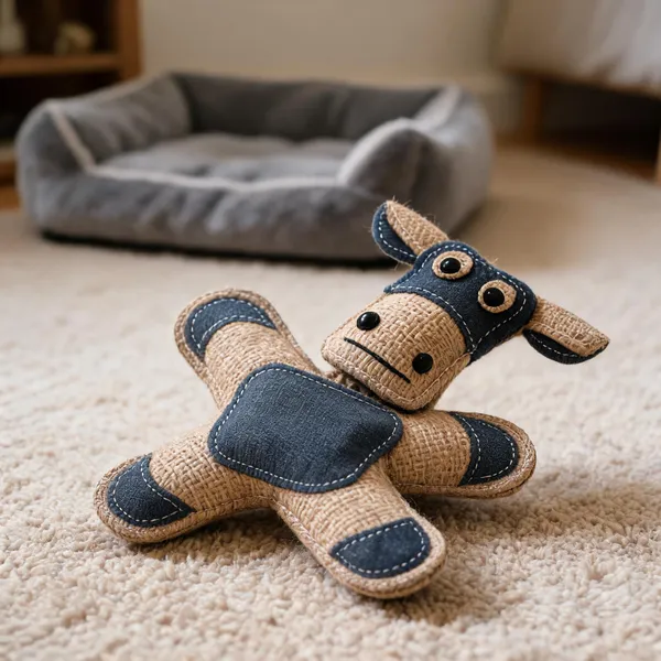 Blue_Jute_Cow_Plush_Pet_Toy