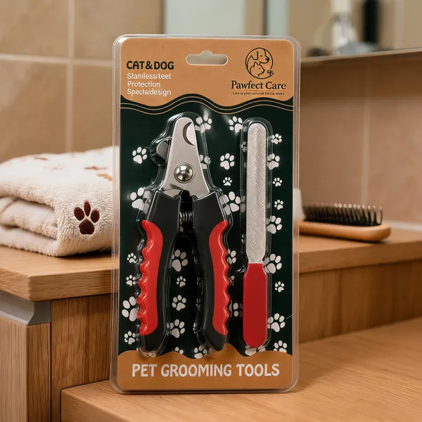 Black_And_Red_Stainless_Steel_Pet_Nail_Clipper_And_File