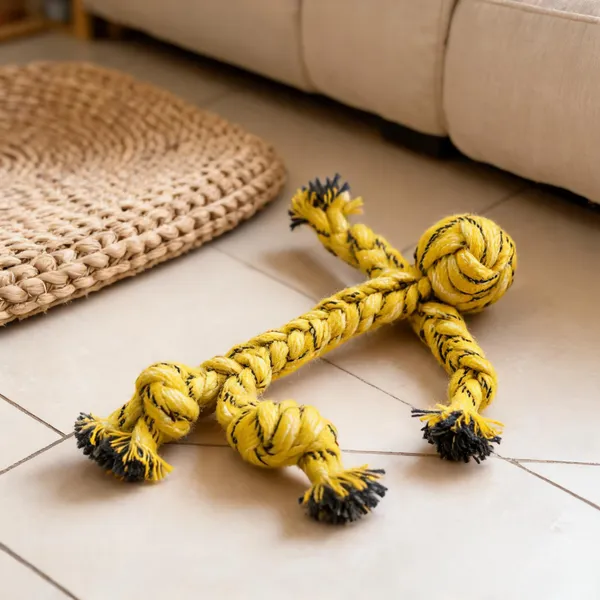 Yellow_Cotton_Braided_Knotted_Rope_Dog_Toy