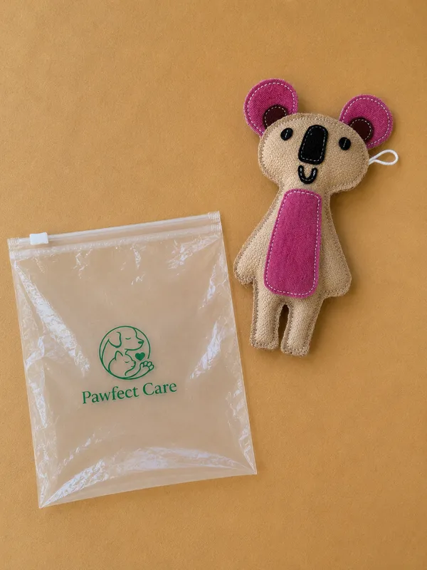Pink_Jute_Koala_Plush_Pet_Toy