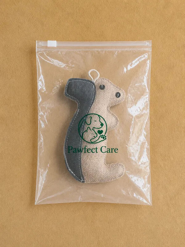 Grey_Jute_Squirrel_Plush_Pet_Toy