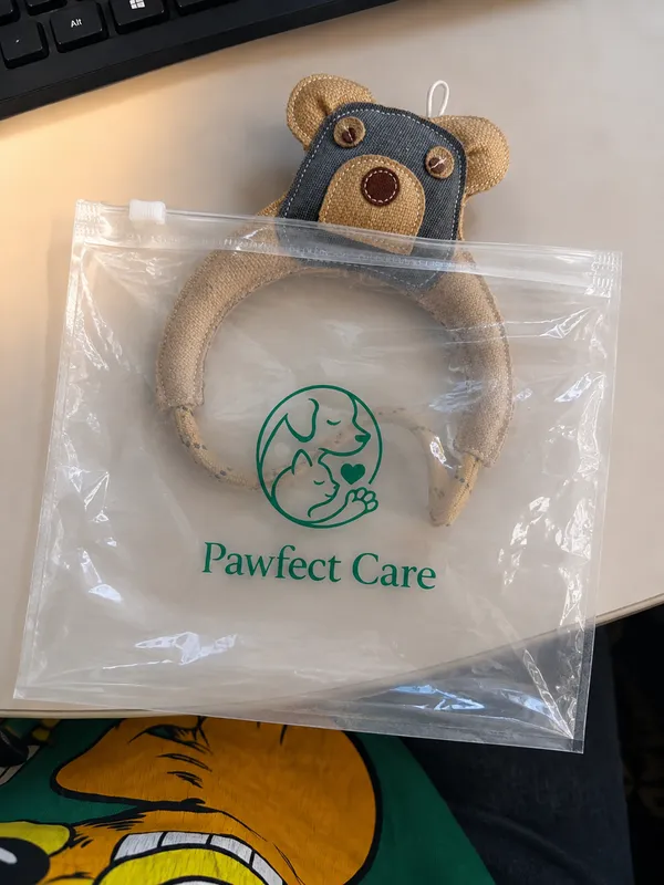 Brown_Jute_Bear_Face_Pet_Headband_Accessory