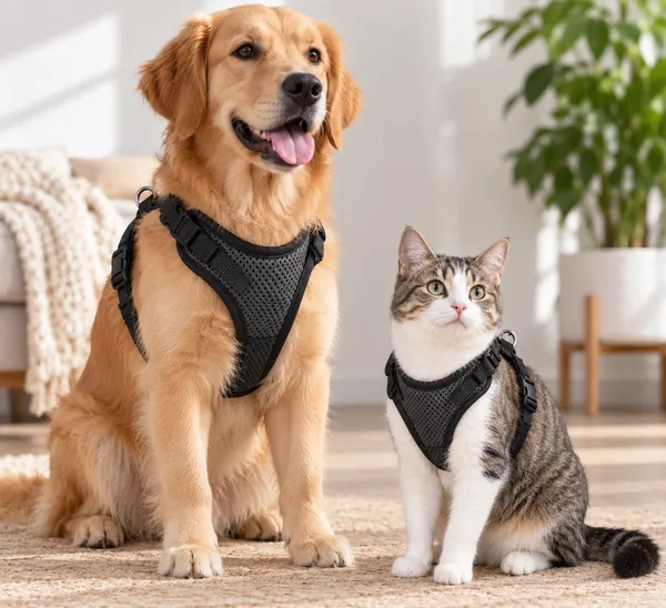 Pawfect_Care_Black_Mesh_Vest_Harness_(Small)