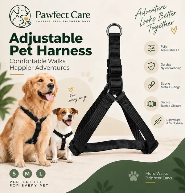 Pawfect_Care_Adjustable_Pet_Black_Harness_(Small)