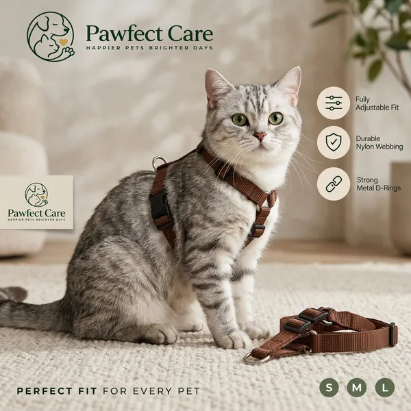 Pawfect_Care_Adjustable_Pet_Brown_Harness_(Large)
