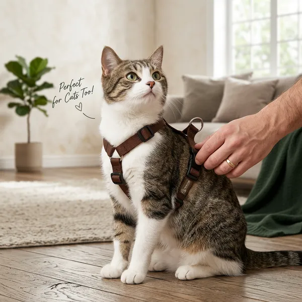Pawfect_Care_Adjustable_Pet_Brown_Harness_(Small)