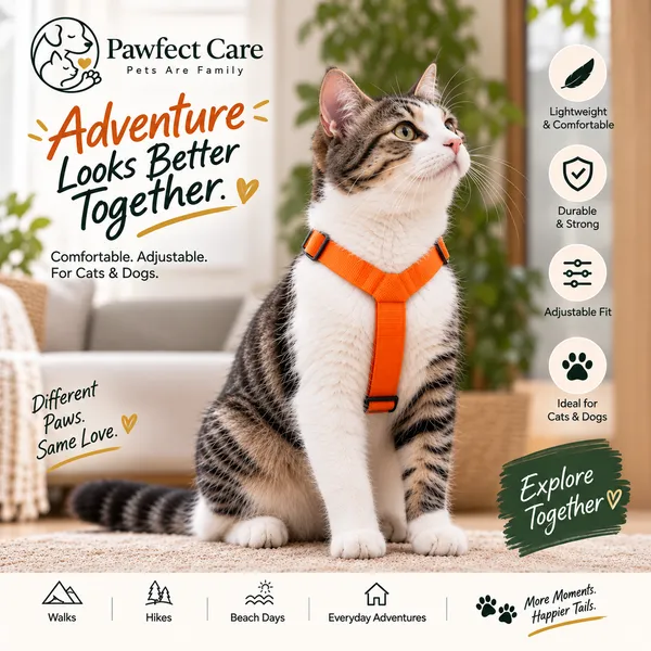 Pawfect_Care_Adjustable_Pet_Orange_Harness_(Small)