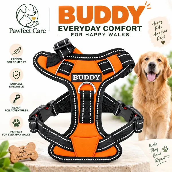 Pawfect_Care_Padded_Dog_Harness_Extra_Large_(Orange)