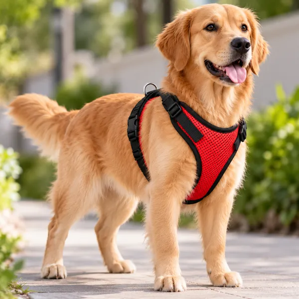 Pawfect_Care_Red_Mesh_Vest_Harness_(Small)