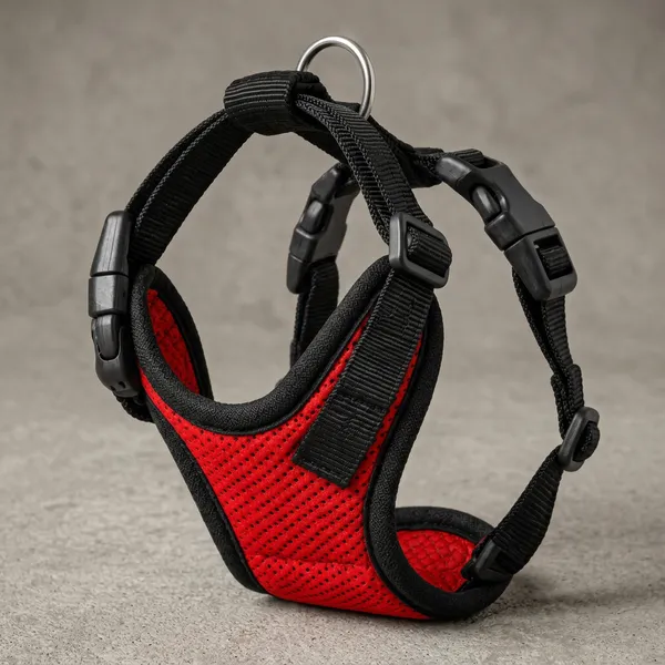 Pawfect_Care_Red_Mesh_Vest_Harness_(Small)
