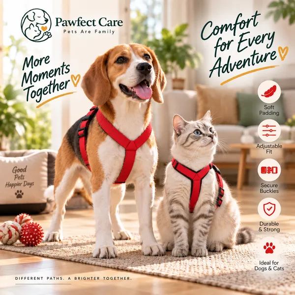 Soft_Padded_Adjustable_Pet_Red_Harness_(Medium)