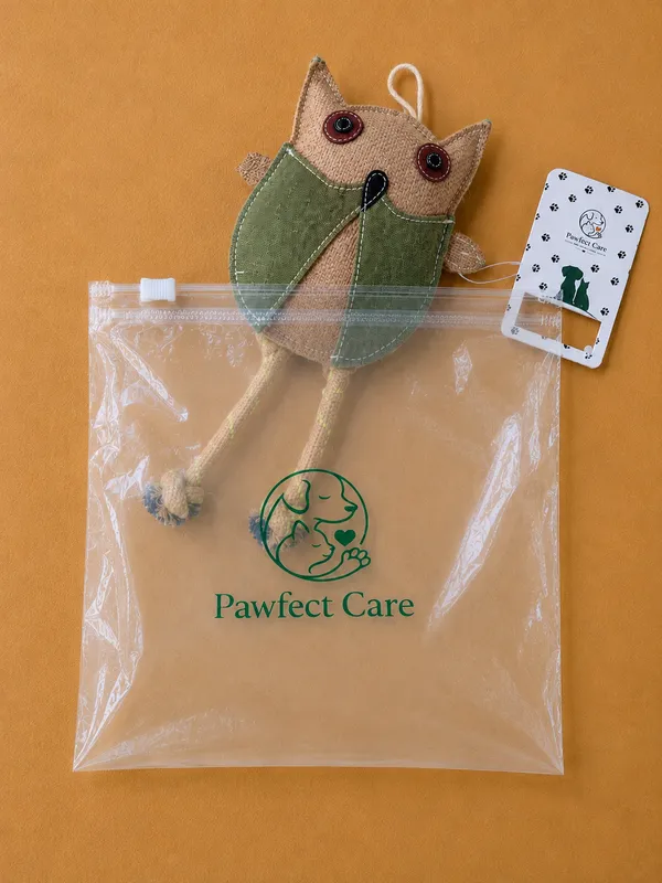 Green_Jute_Owl_Plush_Pet_Toy
