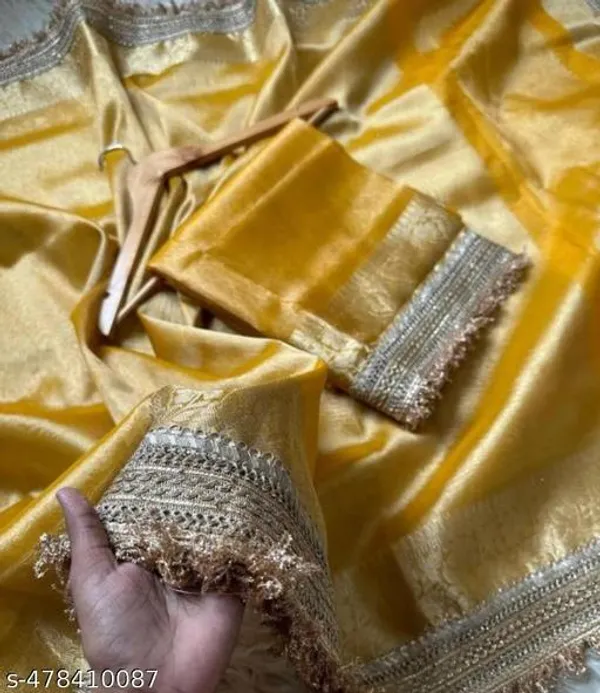 Banarasi_Tissue_Silk_Heavy_Lace_Saree_With_Blouse_In_Gold_Color_Shade