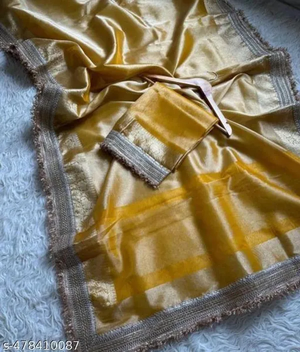Banarasi_Tissue_Silk_Heavy_Lace_Saree_With_Blouse_In_Gold_Color_Shade