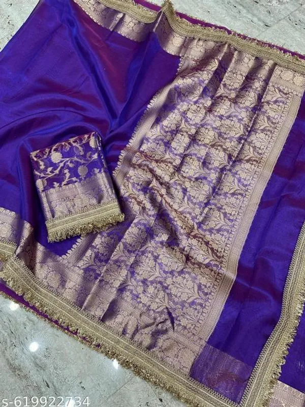 Tissue_Saundari_Vastra_Kaat_Baan_Saree_Mahrani_Collection_Royal_Blue_With_Double_Lace_Attached