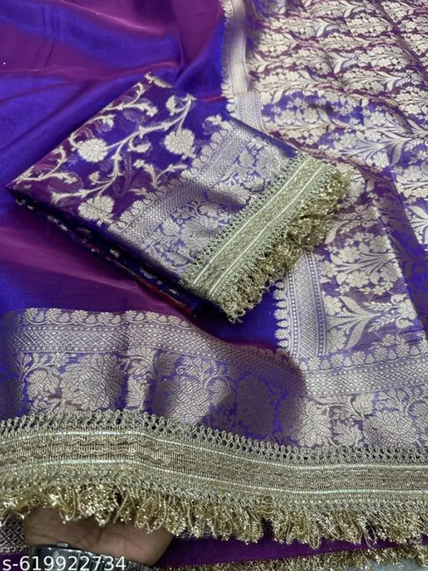 Tissue_Saundari_Vastra_Kaat_Baan_Saree_Mahrani_Collection_Royal_Blue_With_Double_Lace_Attached