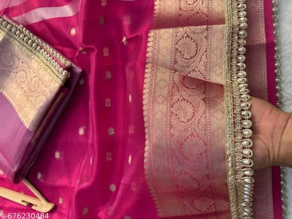 Tissue_Mohmaya_Maharani_Razeberry_Tissue_Silk_Saree_Booty_All_Over_With_Moti_Lace_Attached