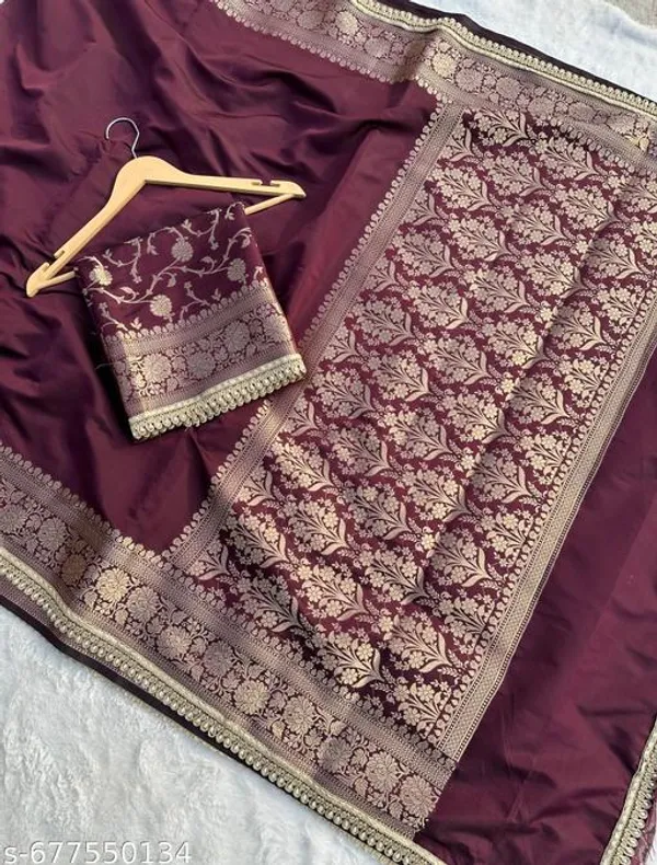 Soft_Silk_Saundari_Vastra_Kathbaan_Maroon_Saree_With_Premium_Moti_Lace_Attached