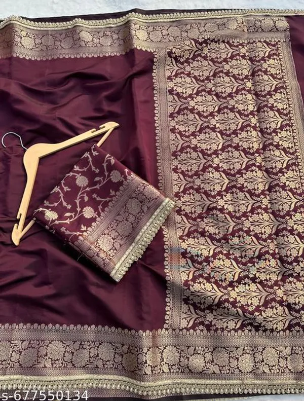 Soft_Silk_Saundari_Vastra_Kathbaan_Maroon_Saree_With_Premium_Moti_Lace_Attached