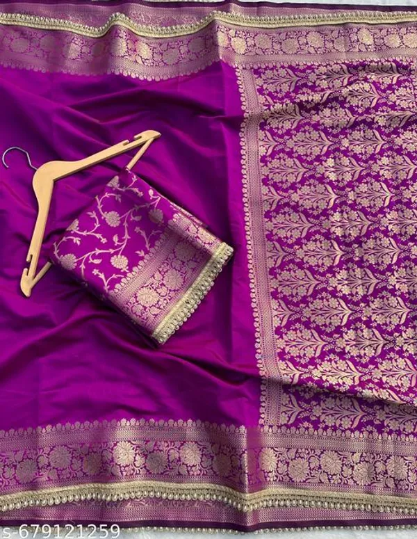 Soft_Silk_Sundra_Vastra_Kathbaan_Lavender_Saree_With_Premium_Moti_Lace_Attached