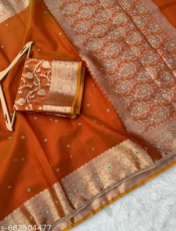 Cosmic_Orange_Saree_Beautiful_Hand_Stone_Work_On_Kathbaan_Tissue_Silk_Saree_With_Premium_Lace