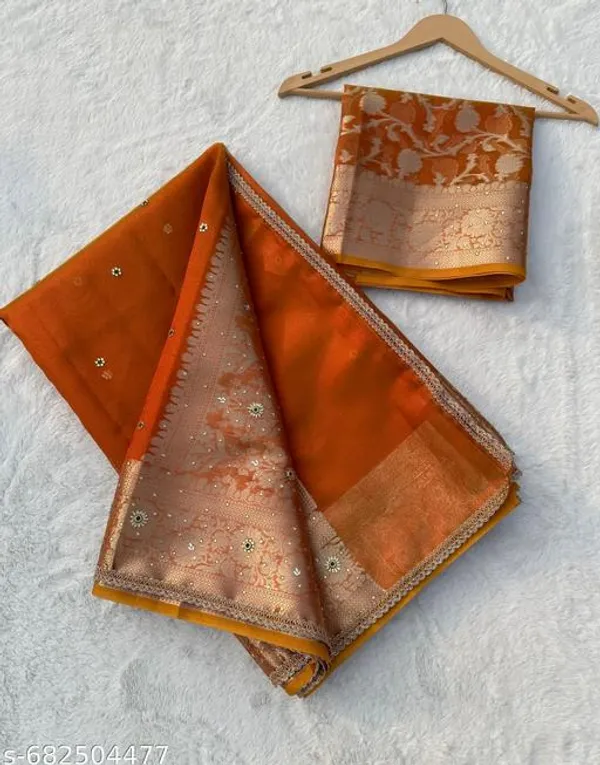 Cosmic_Orange_Saree_Beautiful_Hand_Stone_Work_On_Kathbaan_Tissue_Silk_Saree_With_Premium_Lace