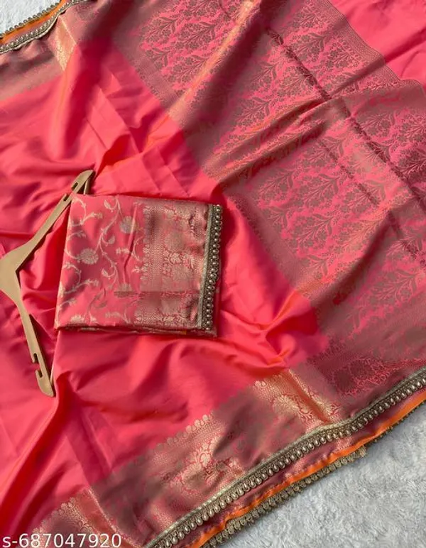 Soft_Silk_Sundra_Vastra_Kathbaan_Peach_Saree_With_Premium_Moti_Lace_Attached