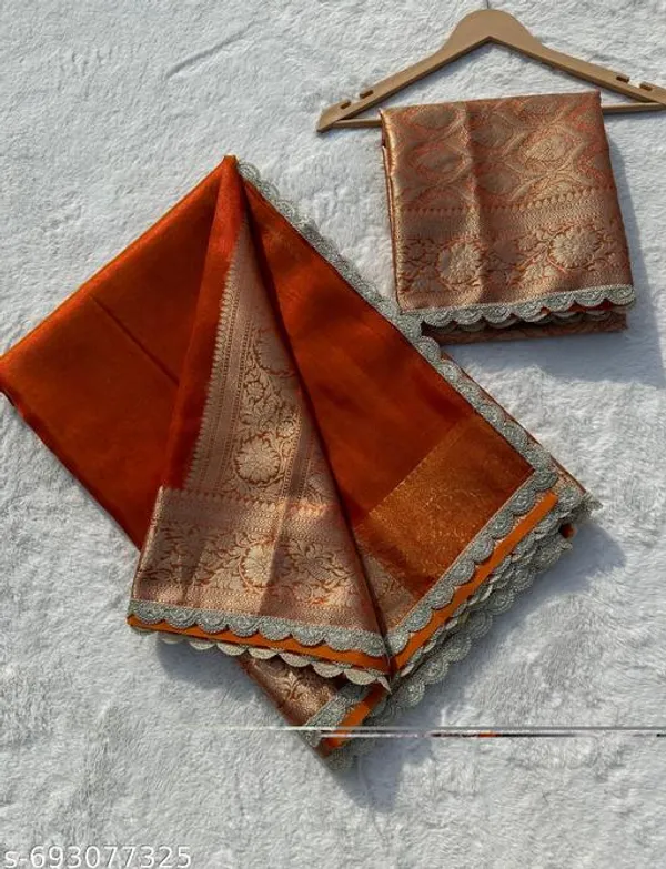 Tissue_Saundari_Vastra_Suhana_Kaat_Baan_Saree_Mahrani_Collection_Fanta_With_Wavy_Lace_Attached