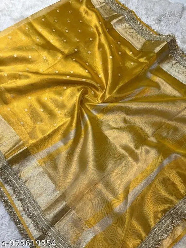 Tissue_Mohmaya_Maharani_Gold_Tissue_Silk_Saree_Booty_All_Over_With_Premium_Lace_Attached