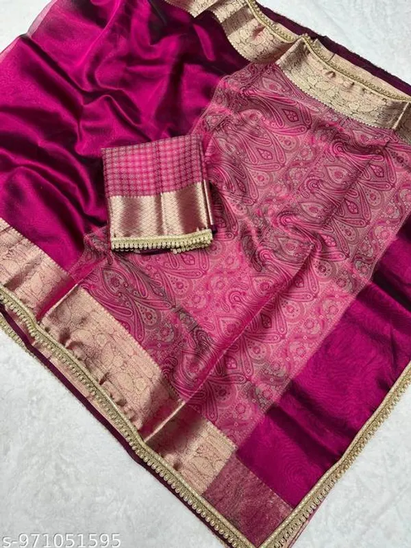 Exclusive_Pashmina_Tissue_Kaat_Baand_Banarasi_Saree_In_Wine_With_Moti_Lace_Attached