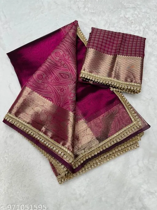 Exclusive_Pashmina_Tissue_Kaat_Baand_Banarasi_Saree_In_Wine_With_Moti_Lace_Attached