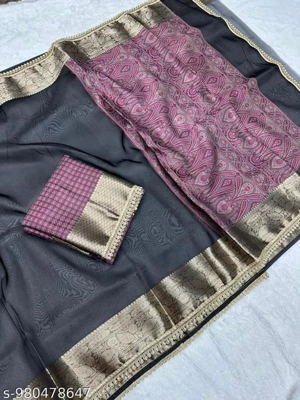 Exclusive_Pashmina_Tissue_Kaat_Baand_Banarasi_Saree_In_Black_With_Moti_Lace_Attached