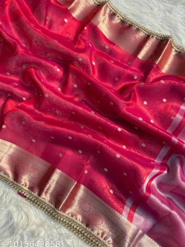 Exclusive_Banarasi_Tissue_Mohmaya_Maharani_Red_Tissue_Silk_Saree_Booty_All_Over_With_Moti_Lace_Attached