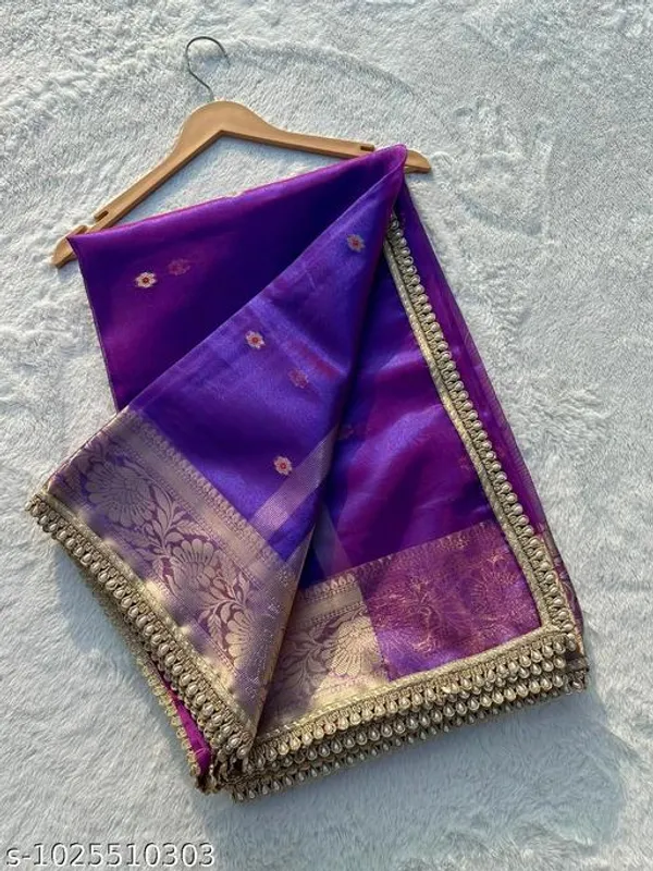 Tissue_Mohmaya_Maharani_Royal_Purple_Tissue_Silk_Saree_Meena_Booty_All_Over_With_Moti_Lace_Attached