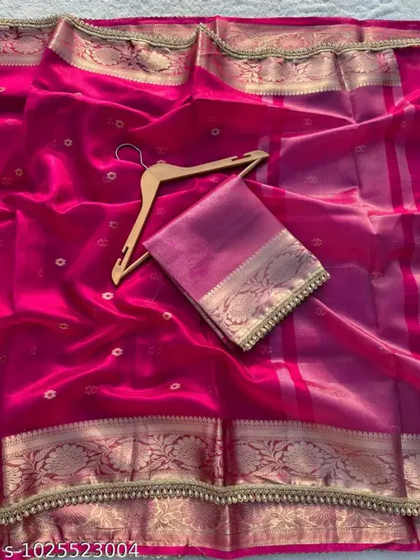Tissue_Mohmaya_Maharani_Razeberry_Tissue_Silk_Saree_Meena_Booty_All_Over_With_Moti_Lace_Attached